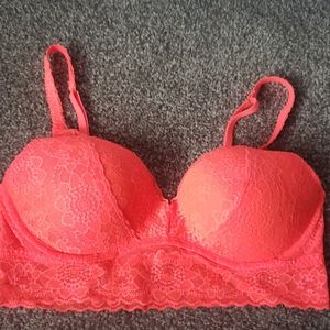 Bright orange/pink bralette